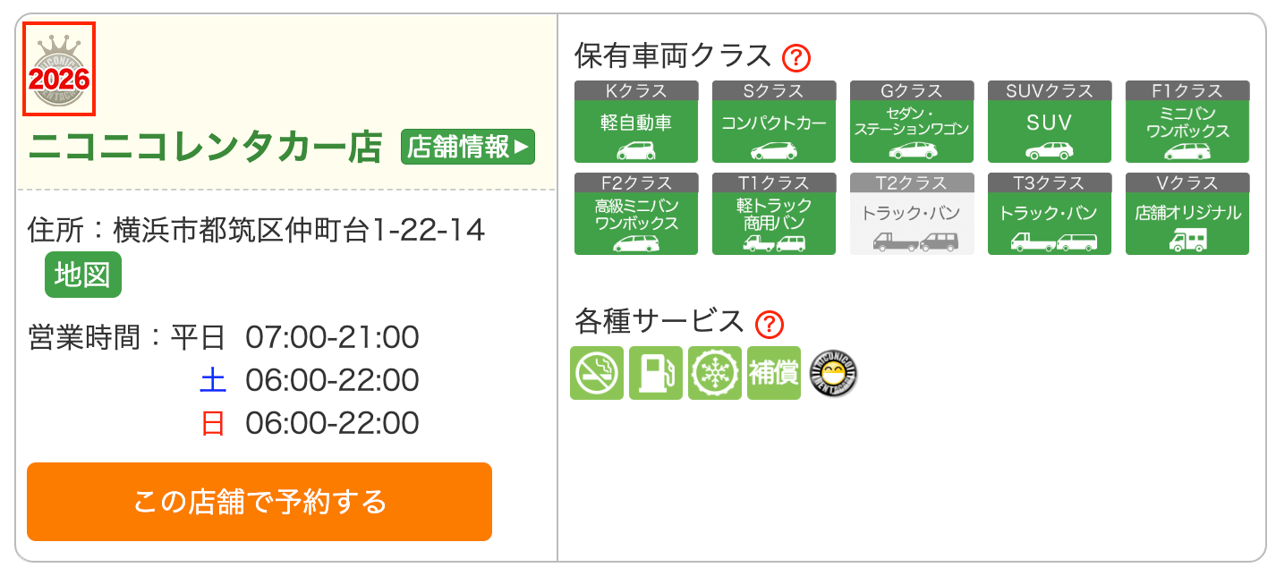 入賞店の確認方法PC確認
