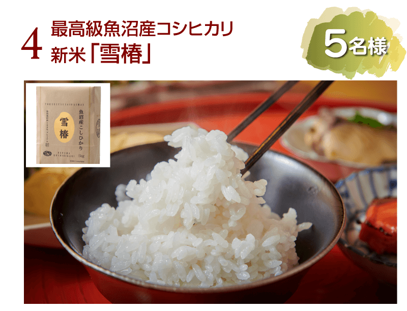 魚沼産コシヒカリ「雪椿」