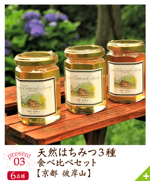 天然はちみつ3種