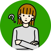 もしもの時の補償や保険はどうなるか悩んでいる女性のイラスト