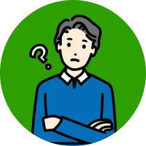 車内は清潔なのか気になっている男性のイラスト