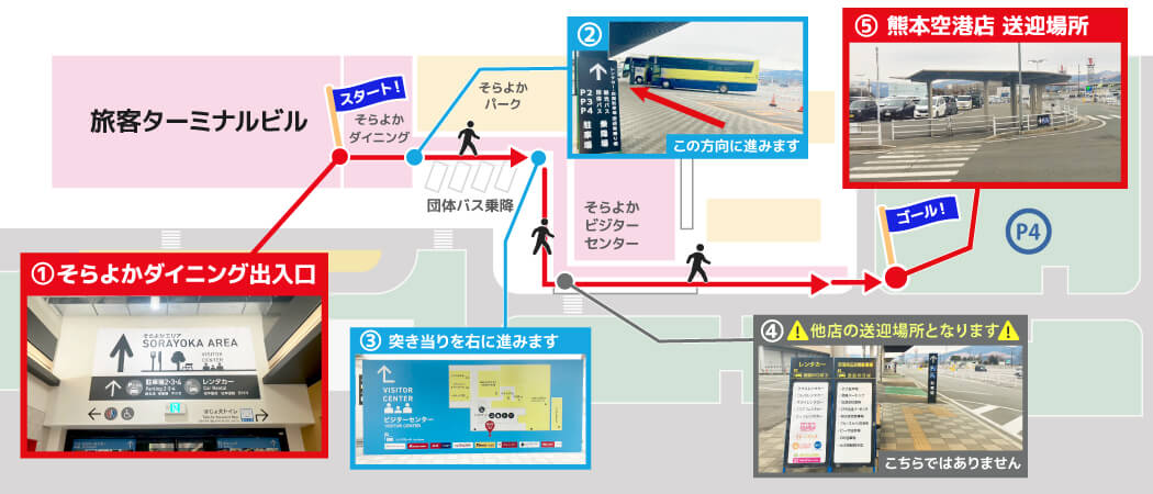 熊本空港乗り換え場所案内