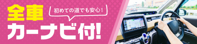 全車カーナビ付き