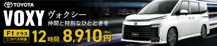 F1クラスVOXY12時間8910円