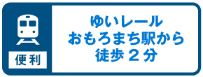 ゆいレールおもろまち駅から徒歩2分
